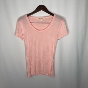 Zenana Outfitters pink short sleeved shirt large